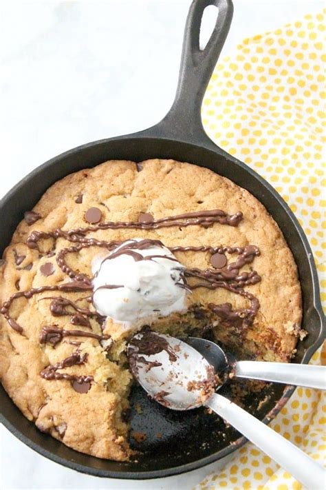 Chocolate Chip Skillet Cookie Recipe The Bitter Side Of Sweet Skillet Cookie Recipe Skillet