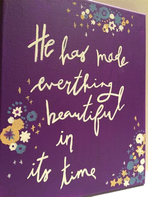 He has made everything beautiful in its time bible verse | Etsy