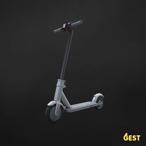 Electric Scooter Gest Free Low Poly D Model