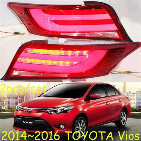 Vios Taillight 2014~2016 Free Ship Led 2pcs Set Vios Rear Light Vios Fog Light Corolla Camry