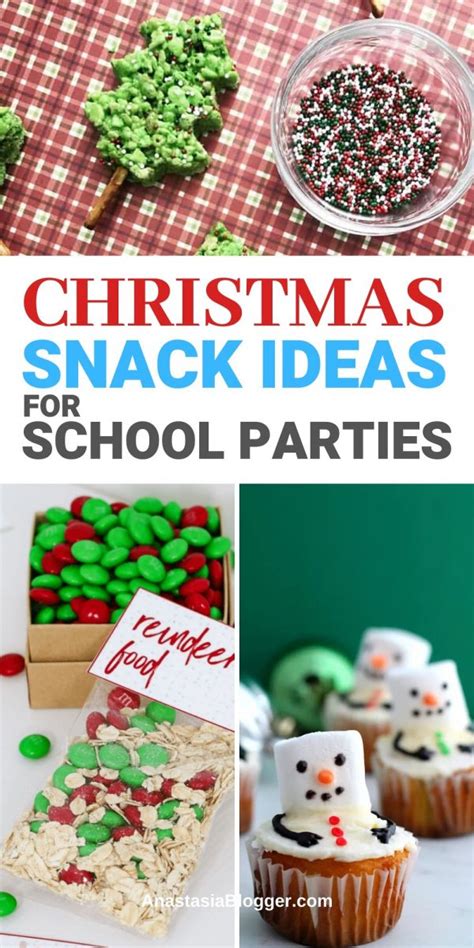 16 Easy Christmas Snack Ideas For School Parties Winter Snacks For Kids