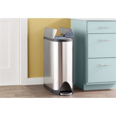 Simplehuman 40 Liter 10 5668 Gallon Stainless Steel Dual Compartment