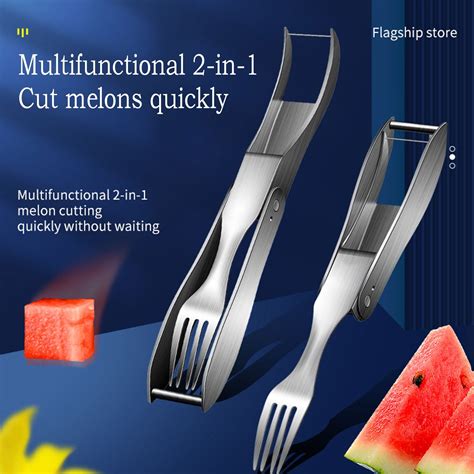 Naittoop Clearance 2024 Stainless Steel Watermelon Cutting Artifact