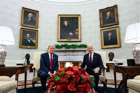 Willkommen im Oval Office Biden empfängt Trump nach US Wahl