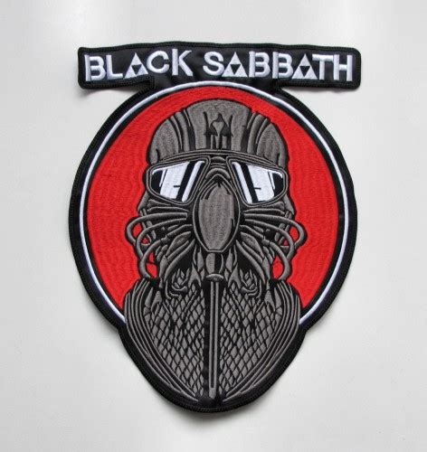 Black Sabbath Mask Embroidered Backpatch