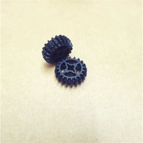 Lego Technic Gear Tooth Double Bevel With Axle M U Black Shopee