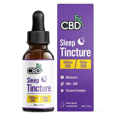 Buy Broad Spectrum Cbd Sleep Cbd Cbn Tincture By Cbdfx At The Best Price