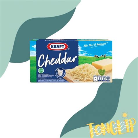 Jual Kraft Cheddar 165 Gr Cheese Keju Cheddar 165gr Shopee Indonesia