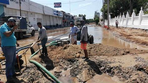 Rompe Constructora Tuber A Y Colonias De Mazatl N Se Quedan Sin Agua