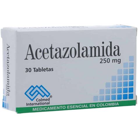 Acetazolamida 250 Mg 30 Tabletas Pc Farmaciasver