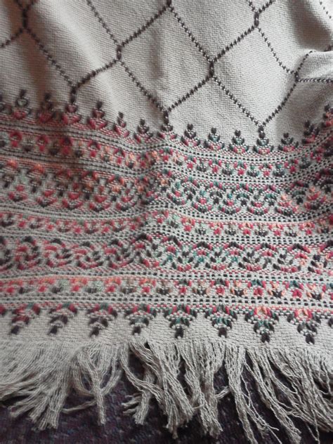 Swedish Weave In Blue And Black Afghan Br