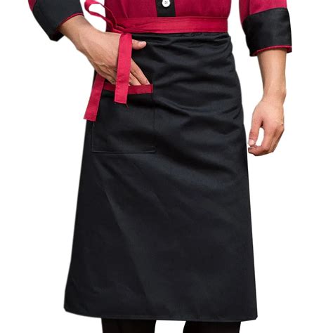 Chef Aprons Kitchen Restaurant Cooking Waist Aprons With Pocket Work