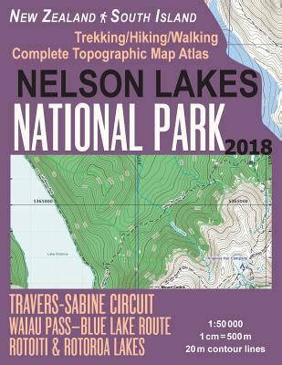 Nelson Lakes National Park Trekking Hiking Walking Complete Topographic