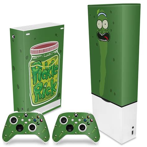 Kit Xbox Series S Capa Anti Poeira E Skin Pickle Rick And Morty Pop