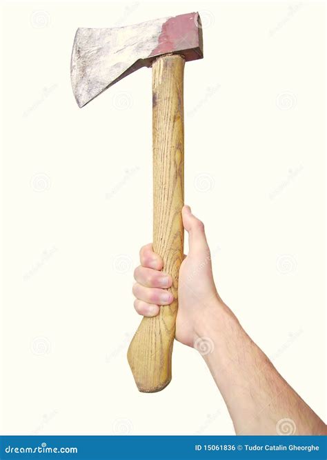 Holding ax stock photo. Image of cutter, handle, tools - 15061836