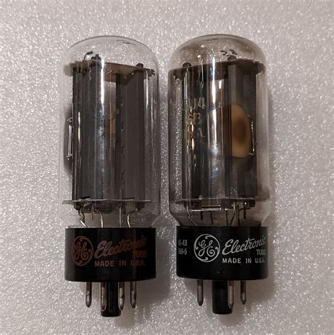 U Gb Ge Matched Pair Tubes Nos Testing Side D Getter Nice Reverb