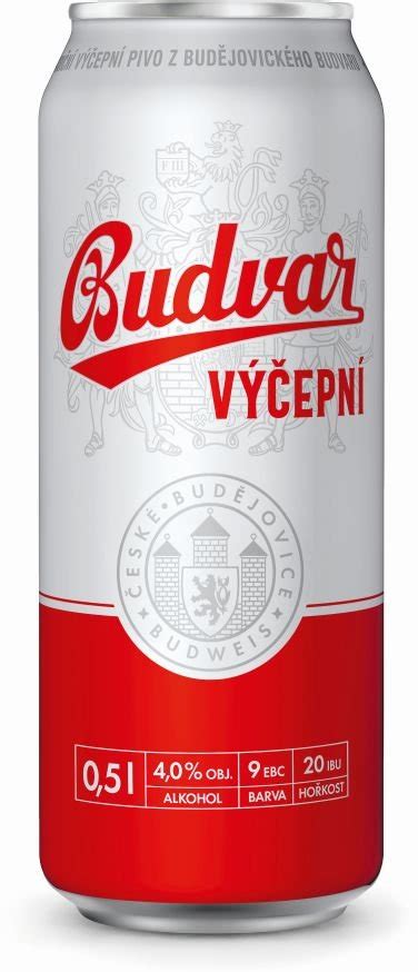 Budweiser Budvar Světlý Výčepní 9 9° 6×0 5l 4 Plech Alkoholický