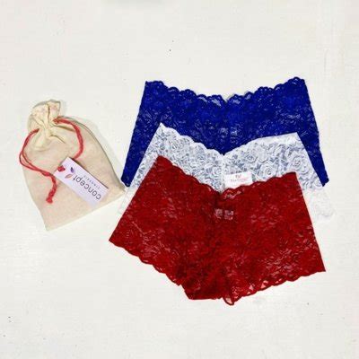 Kit 3 Calcinhas Secreta Caleçon Renda Concept Lingerie Multicolorido