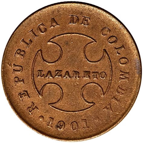 Centavos Leprosarium Coinage Kolumbien Numista