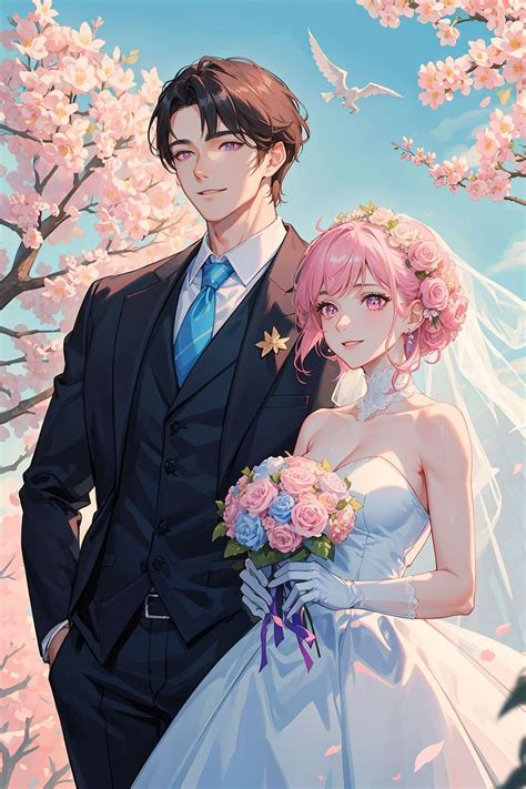 Pin By Gata Azul On Animes Romantic Anime Couples Anime Wedding