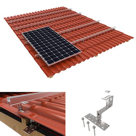 Oem Custom Solar Roof Tiles Photovoltaic Solar Tile Mounting Bracket