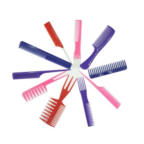 10 Salon Comb Hairdressing Styling Barber Hair Combs Set Buy Styling