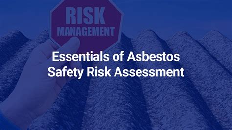 Asbestos Safety Risk Assessment Youtube