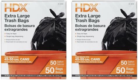 45 Gallon Trash Bags Value Pack 100 Bags Wties Extra