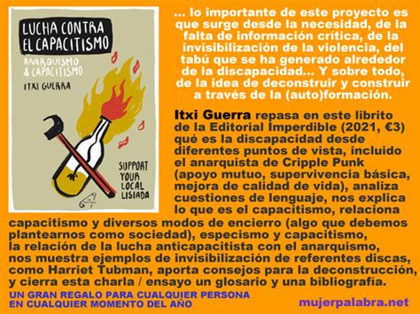 Lucha Contra El Capacitismo De Itxi Guerra Recomendando Libros En