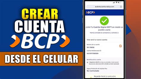 Como Abrir Una Cuenta En El Bcp Desde El Celular Youtube