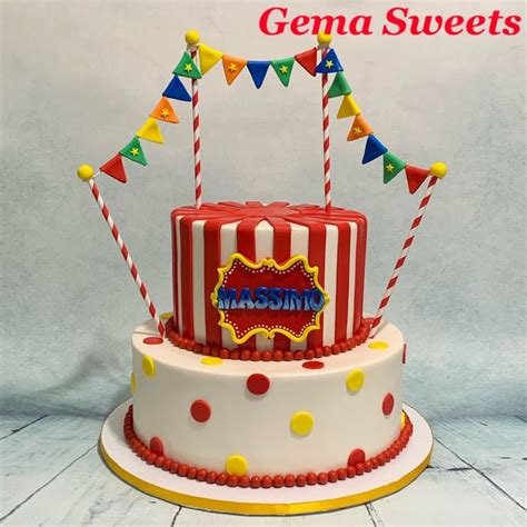 Circus Carnival Theme Cake By Gema Sweets Carnival Themed Cakes