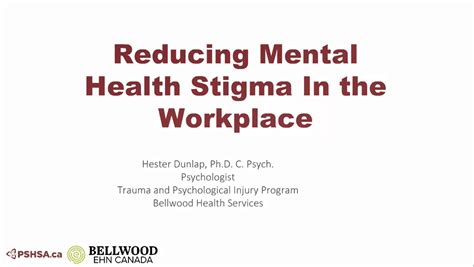 Reducing Mental Health Stigma In The Workplace First Responders First