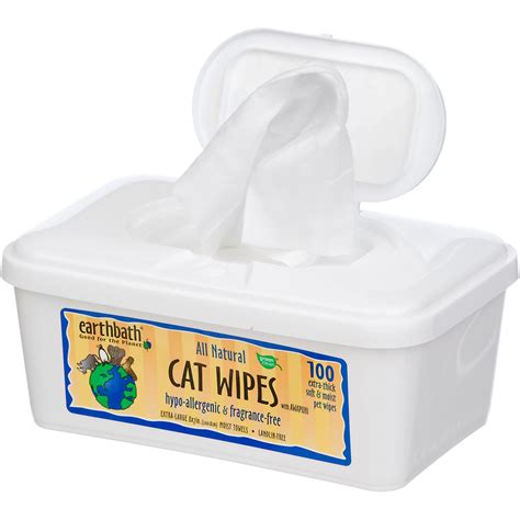 Earthbath All Natural Hypo Allergenic And Fragrance Free Cat Wipes Petco