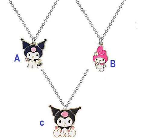 My Melody And Kuromi Necklaces Kawaii Necklaces Fast Etsy