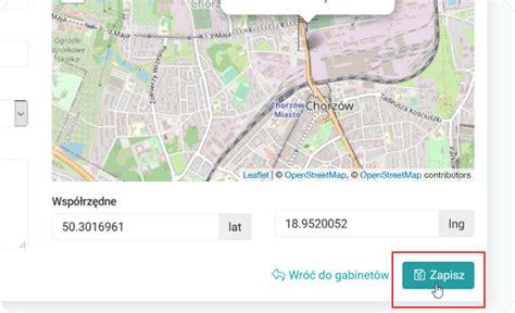 Moje Konto Gabinety Przypisywanie Gabinetu Do Lokalizacji Program