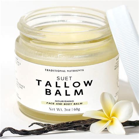 Traditional Nutrients Suet Beef Tallow Raw Honey Balm