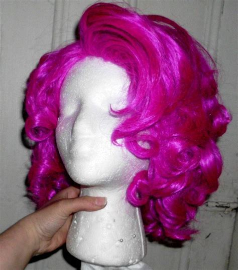 Pinkie Pie Wig Without Ears With Images Pink Wigs Costume Curly