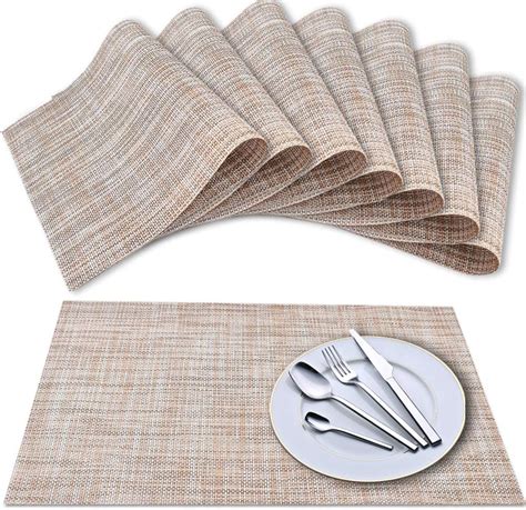 Newk Placemat Crossweave Vinyl Woven Table Mats Non Slip Insulation