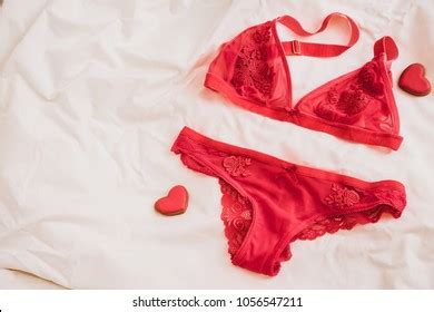 Womans Sexual Red Lingerie On White Stock Photo Shutterstock