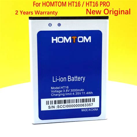 Nowa Oryginalna Bateria Mah Dla Homtom Ht Ht Pro Inteligentne