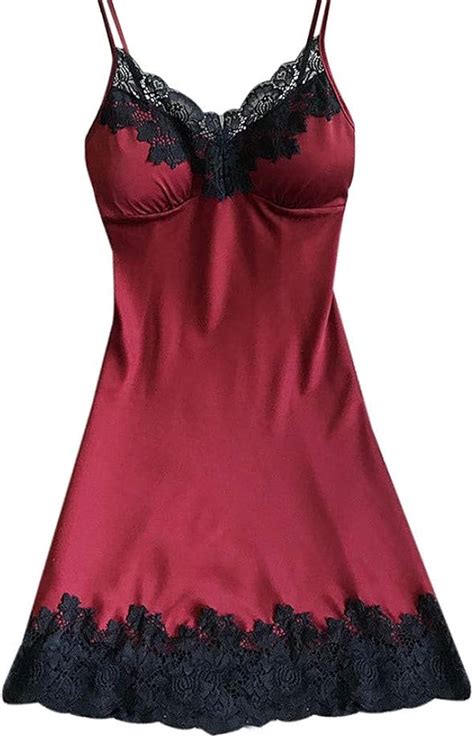 Buy Vekdone Womens Teddy Lingerie Sexy Nightie Full Slips Lace Chemise