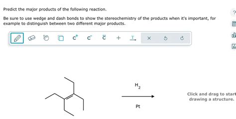 Solved Predict The Major Products Of The Following Reaction Chegg