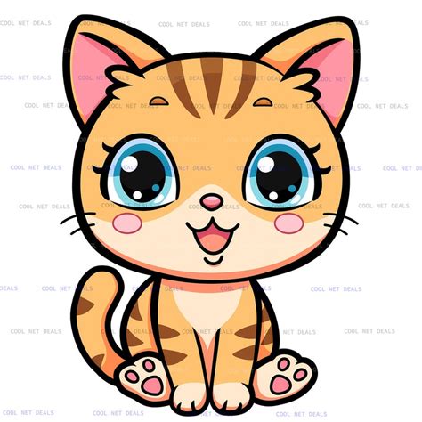 Cute Kitty Cat Clipart Cat Clipart Kitty Svg Bundle Png  Cat