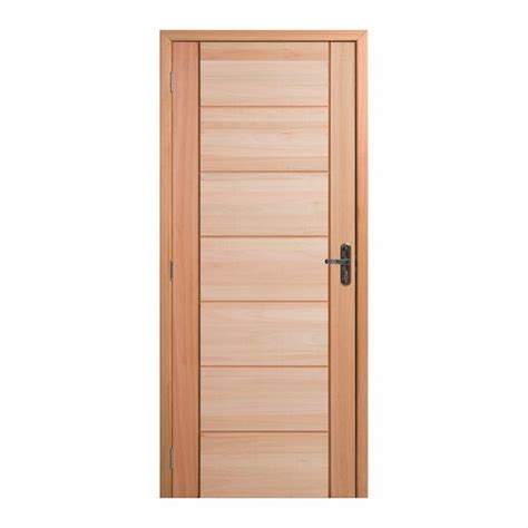Kit Porta Pronta Maciça 214x89cm Eucalipto Esquerda Pm58 Quartier Cruzeiro Portas Nude Leroy