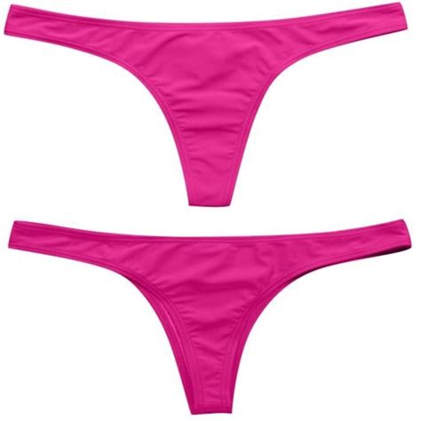MAILLOT DE BAIN Culotte Tanga brésilienne Sexy pour femmes bikini string micro mini Tanga