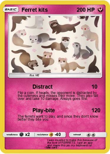 Pokémon Ferret Kits Distract My Pokemon Card