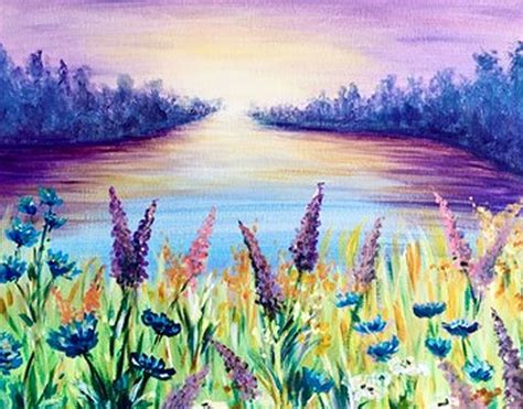 Lupine Field A Paint Sip Event With Lisa Stir Up The Paint