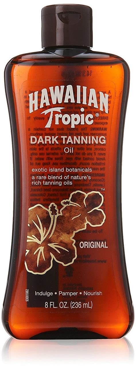 Hawaiian Tropic Dark Tanning Oil Original 8 Oz No Spf