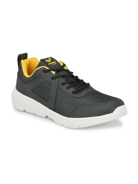 Buy Yuuki Penny Grey Yellow Running Shoes For Men Online At Best