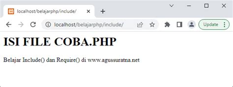 Tutorial PHP 11 Include Dan Require Pada PHP Agussuratna Net